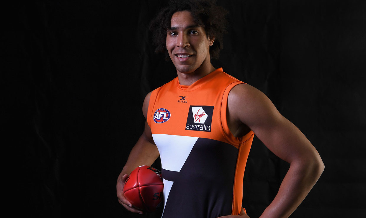 BONAR-SLIDER2-QUAYLE.jpg Aiden Bonar on the day he was drafted after coming back from two knee injuries. - Aiden Bonar,Draft,GWS Giants,AFL